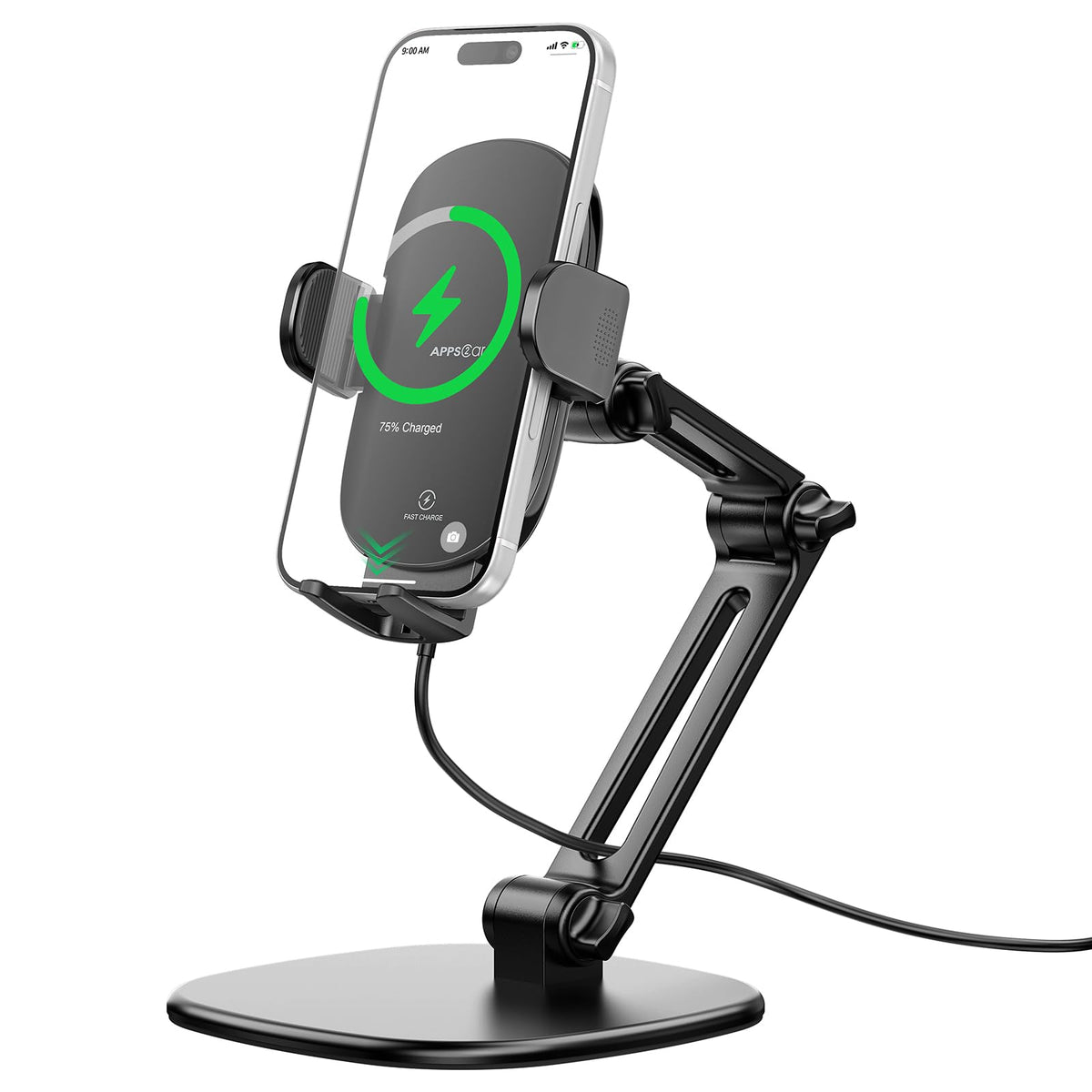APPS2Car Phone Stand for Desk, Adjustable Cell Phone Holder for Office