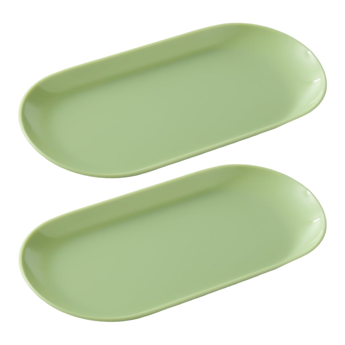 SUTOKAKA 2 Pack Pink Plastic Jewelry Tray Decorative Dish