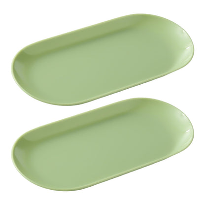 SUTOKAKA 2 Pack Pink Plastic Jewelry Tray Decorative Dish
