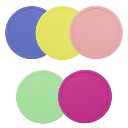 5 Pack Pink Coasters,Non-Slip Cup Coasters for Tables,Office, Desks,Kitchen,Bar,Drink Coasters,3.93inch