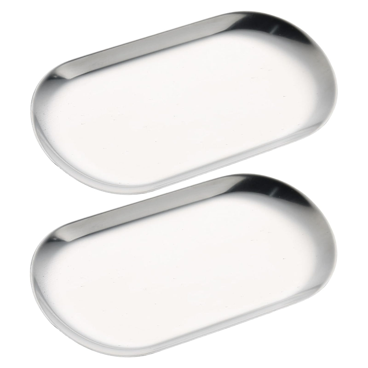 SUTOKAKA 2 Pack Pink Plastic Jewelry Tray Decorative Dish