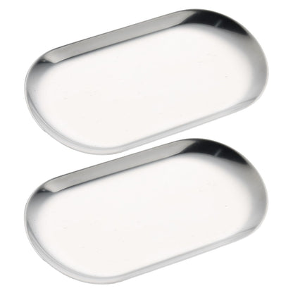SUTOKAKA 2 Pack Pink Plastic Jewelry Tray Decorative Dish