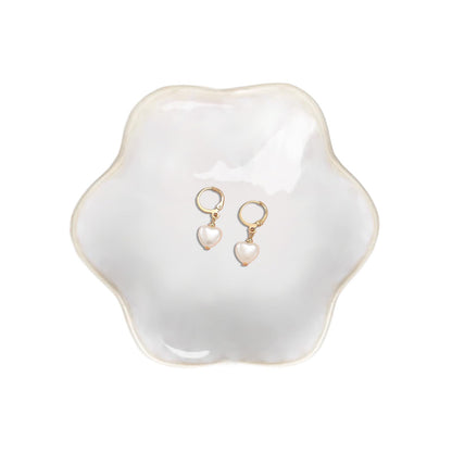 Binoster Ceramic Jewelry Dish,Leaf Jewelry Tray Key Tray,Small Ring Dish Holder Jewelry Plate Trinket Tray Catchall Tray Nightstand Decor For Entryway Green Table Room Decor