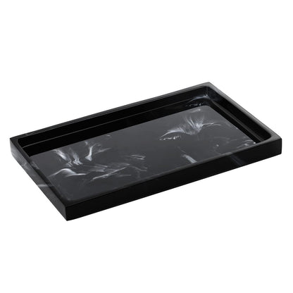 Emibele Bathroom Vanity Tray Countertop, 8" Rectangular Marble Resin Tray