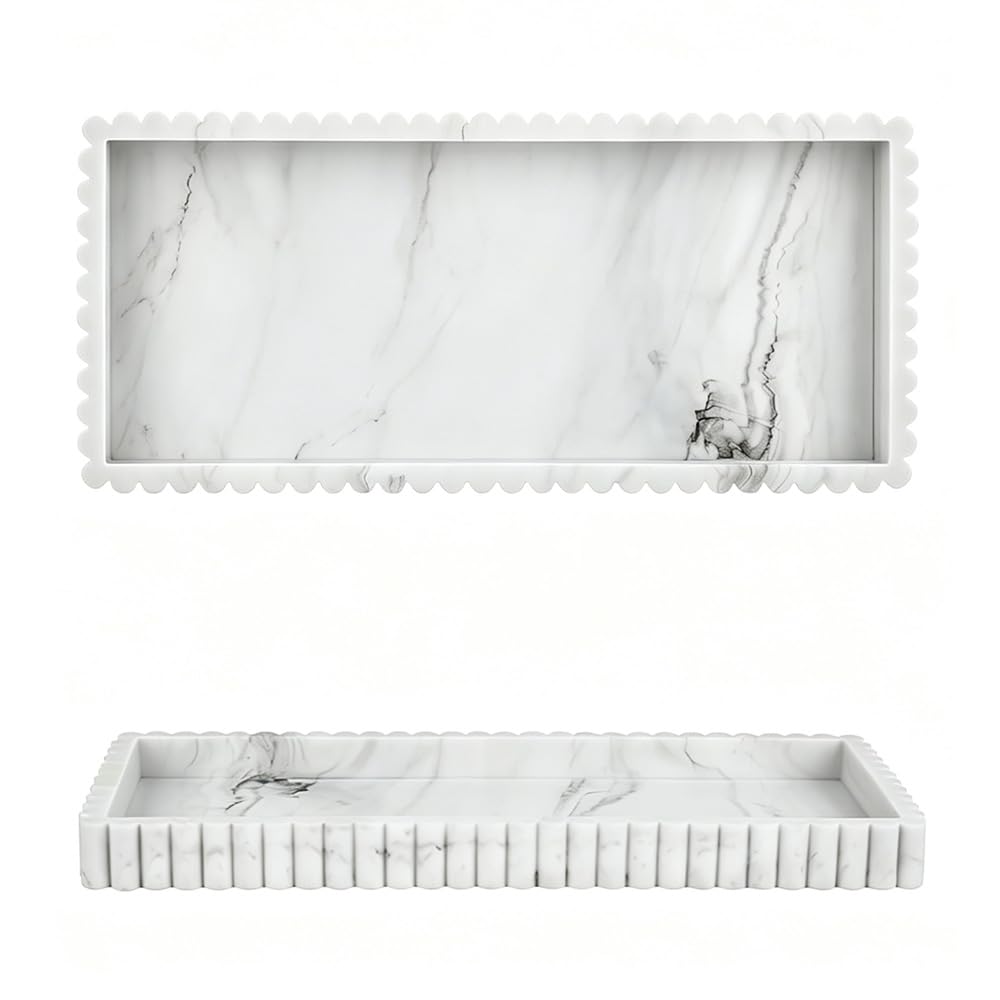 Nevado Silicone Rectangle Vanity Tray Small Decorative Tray (Beige)