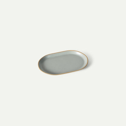 Mora Small Ceramic Decorative Tray – Rectangle 6.4 Inch Dish for Jewelry, Perfume, Makeup, Accessories, Candle, in the Bathroom Vanity, Bedside, or Kitchen Counter – Cute Organizer – White
