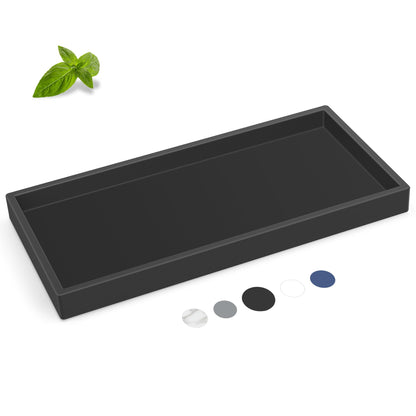 Silicone Bathroom Tray,Shatterproof Silicone Tray for Bathroom Counter
