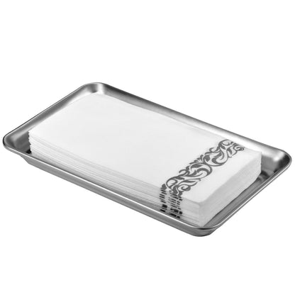 SheeChung Metal Vanity Tray, Bathroom Counter Storage Tray, Bronze 2 Pack