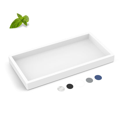Silicone Bathroom Tray,Shatterproof Silicone Tray for Bathroom Counter