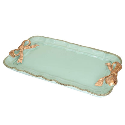 Warmtree Bow Jewelry Tray, Coquette Trinket Dish, Vanity Decor
