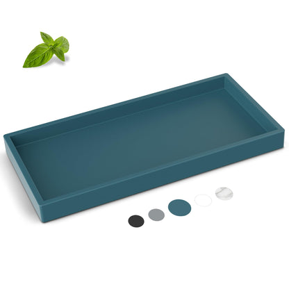 Silicone Bathroom Tray,Shatterproof Silicone Tray for Bathroom Counter