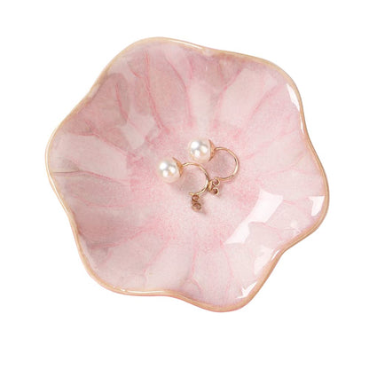 Binoster Ceramic Jewelry Dish,Leaf Jewelry Tray Key Tray,Small Ring Dish Holder Jewelry Plate Trinket Tray Catchall Tray Nightstand Decor For Entryway Green Table Room Decor