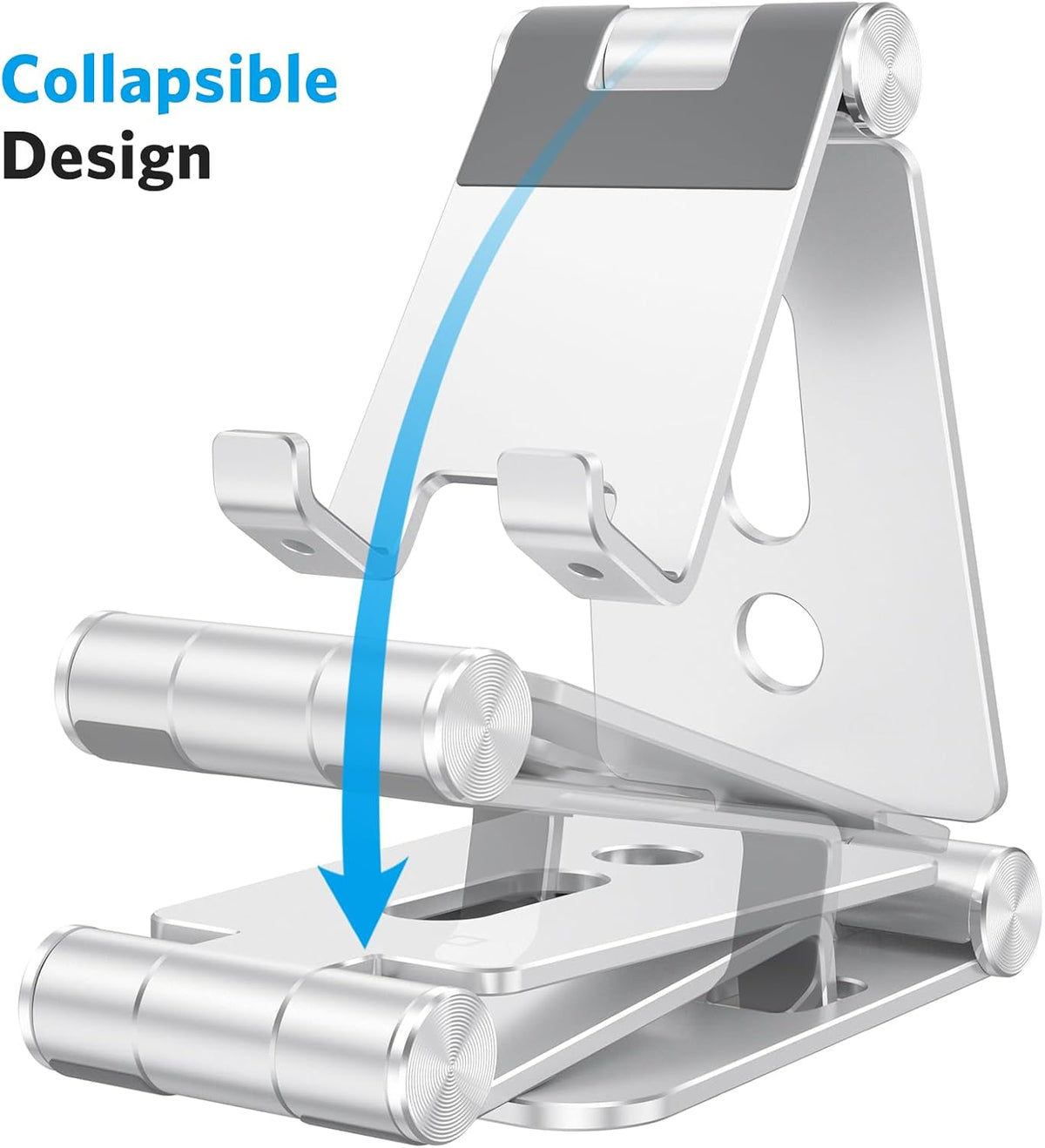 OMOTON Foldable Cell Phone Stand, C4 Portable Aluminum Phone Holder