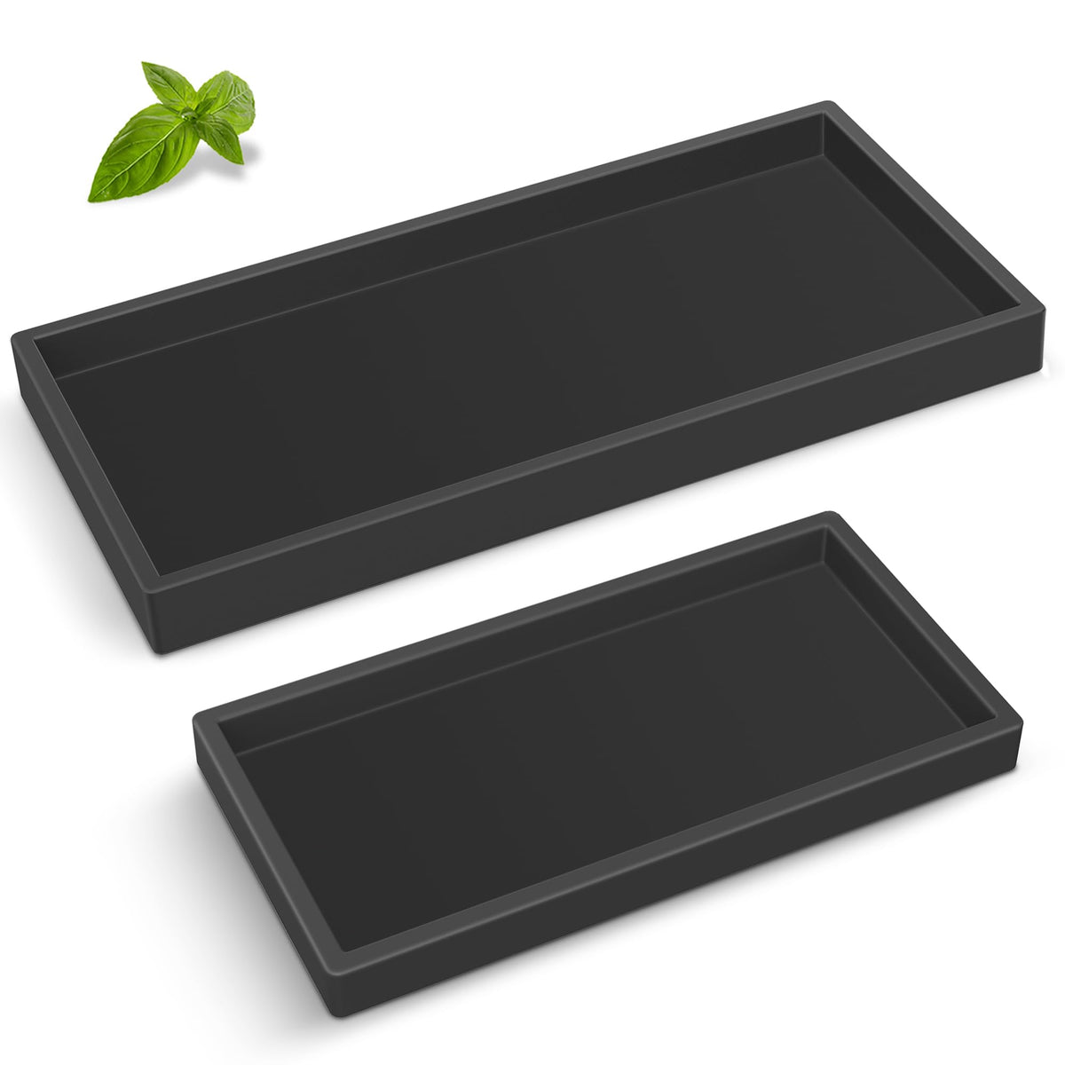 Silicone Bathroom Tray,Shatterproof Silicone Tray for Bathroom Counter