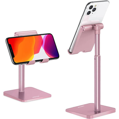 OMOTON CA02 Cell Phone Stand with Charging Hole for Desk Lightweight Black