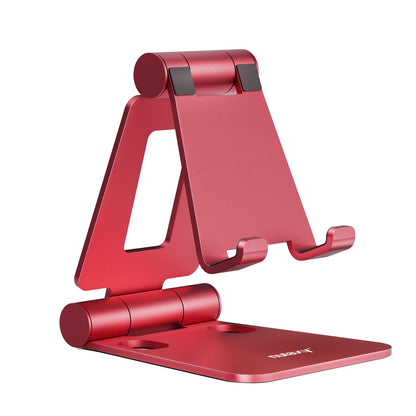 Nulaxy Full Aluminum Dual Folding Cell Phone Stand for Desk, Purple