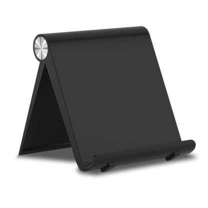 Cell Phone Foldable Stand for Desk, Portable Cell Phone Holder, Adjustable Tablet Dock, Office Desk Accessories for iPhone 17 16 15 14 13 Pro Max Air, Galaxy S25, S24, Black