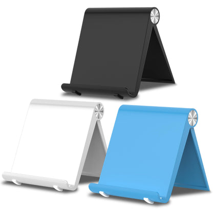 Cell Phone Foldable Stand for Desk, Portable Cell Phone Holder, Adjustable Tablet Dock, Office Desk Accessories for iPhone 17 16 15 14 13 Pro Max Air, Galaxy S25, S24, Black
