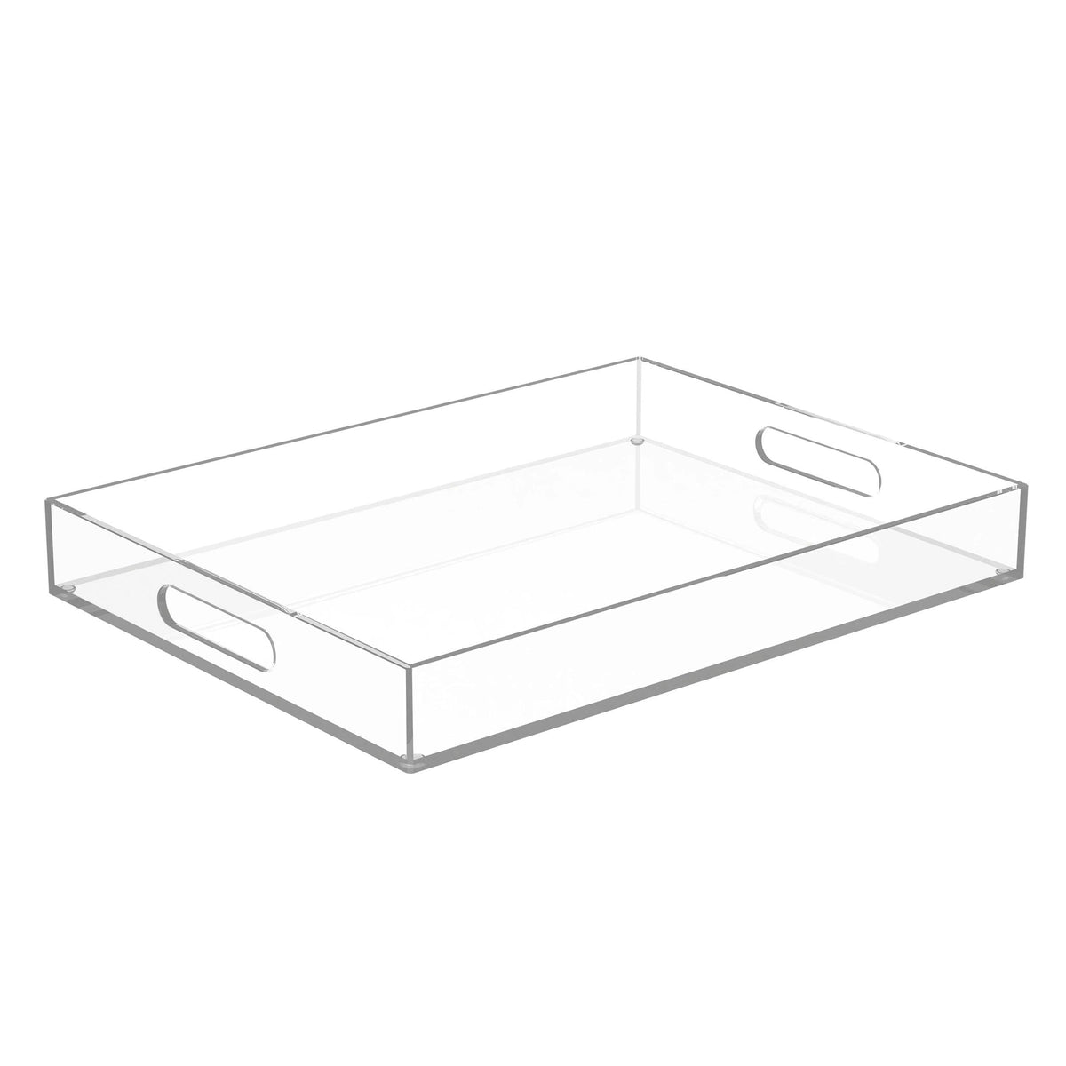 ATZYmolin 11" x 4.3" Bathroom Vanity Acrylic Tray, Small Amber