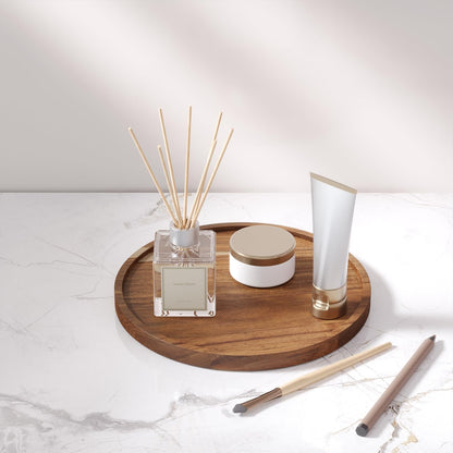 VERTORGAN Acacia Wood Serving Tray,8.7 Inch Decorative Trays,Home Decor