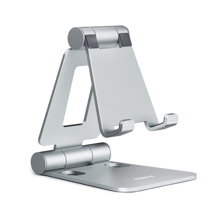 Nulaxy Full Aluminum Dual Folding Cell Phone Stand for Desk, Purple