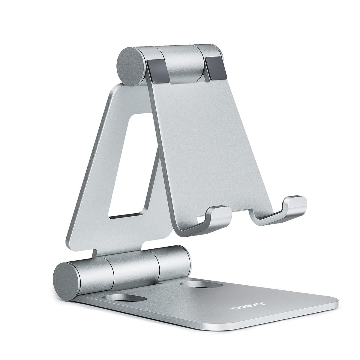 Nulaxy Full Aluminum Dual Folding Cell Phone Stand for Desk, Gold