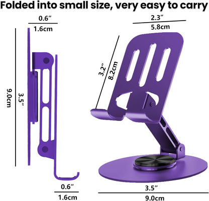 Universal Metal Cell Phone Stand, Purple