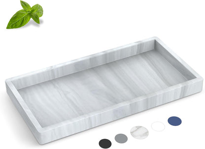 Silicone Bathroom Tray,Shatterproof Silicone Tray for Bathroom Counter