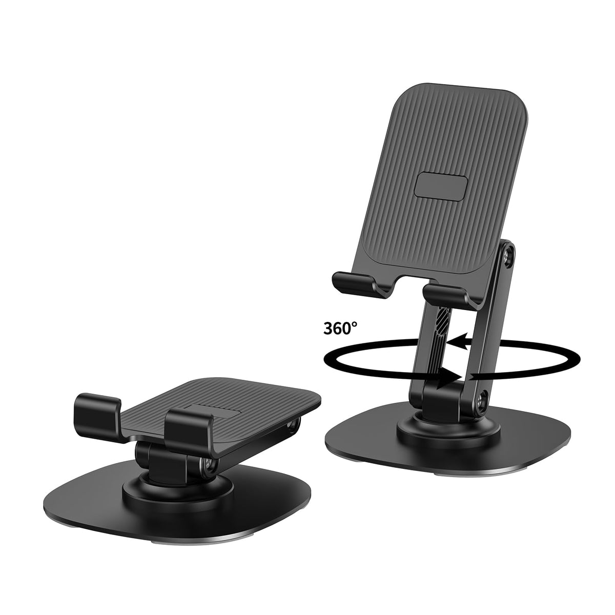 360° Rotating Cell Phone Stand for Desk (K69-Black)