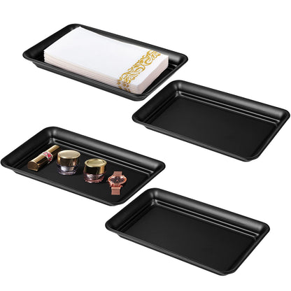 SheeChung Metal Vanity Tray, Bathroom Counter Storage Tray, Bronze 2 Pack