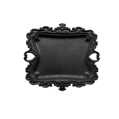 khtumeware 1 Pack Vintage Gold Jewelry Dish Antique Brass Jewelry Trays ideal for holding jewelry rings and small trinkets.