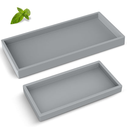 Silicone Bathroom Tray,Shatterproof Silicone Tray for Bathroom Counter