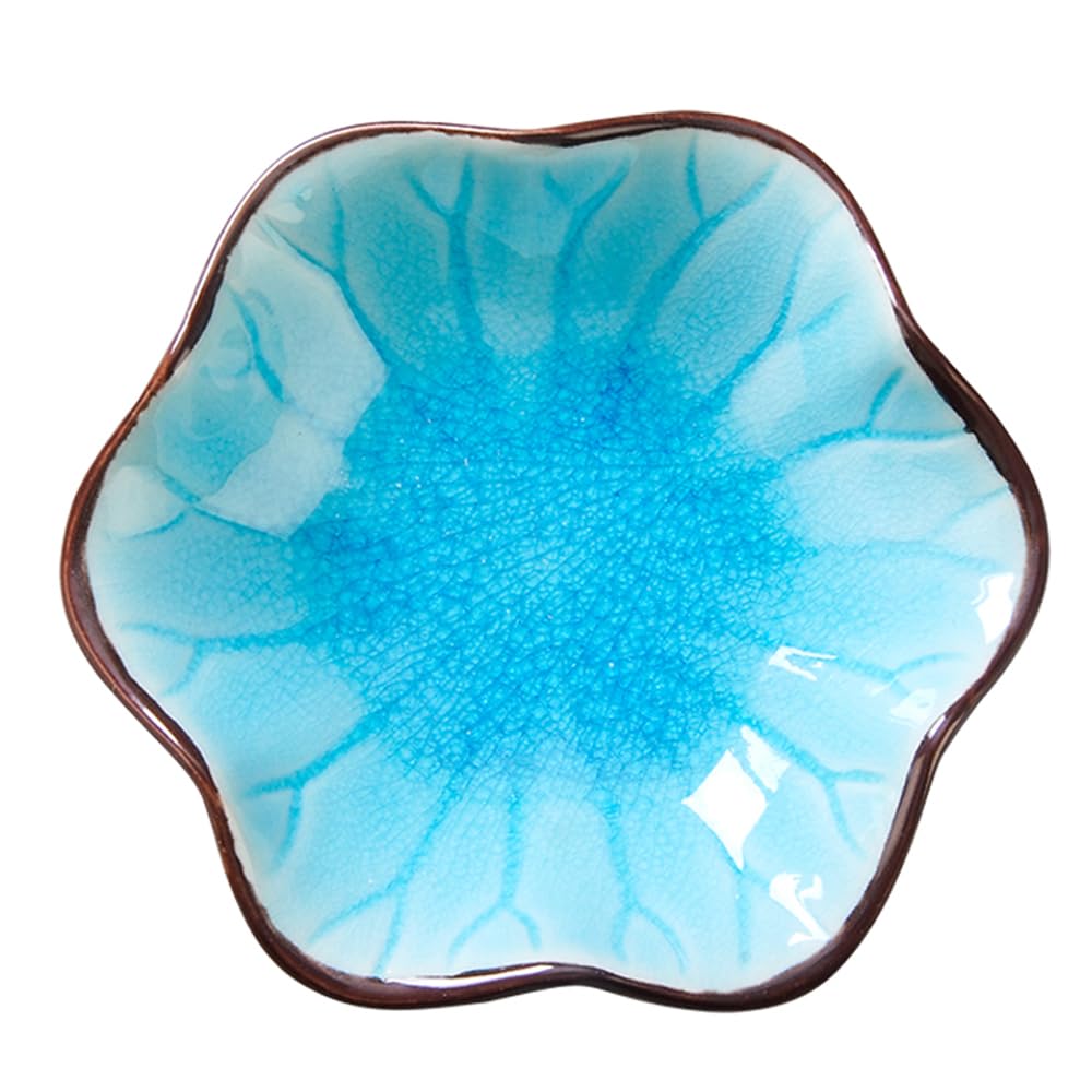JAMEND CLXP Lotus Leaf Shape Decorative Ring Tray, Small Key Bowl, Ceramic Trinket Tray Jewelry Dish Organizing Necklace Earrings, Home Decoration for Mom Best Friend Sister, Light Green.