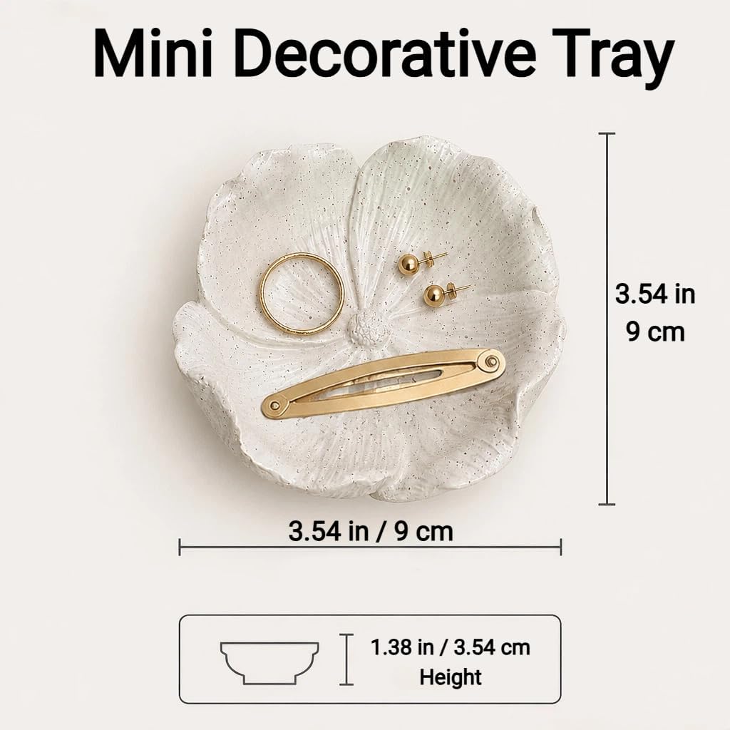 3.5 Inch Mini Decorative Tray Trinket Dish Coffee Table Tray