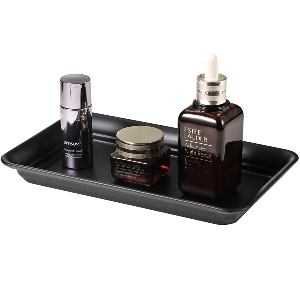 SheeChung Metal Vanity Tray, Bathroom Counter Storage Tray, Bronze 2 Pack