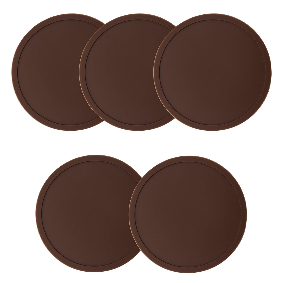5 Pack Pink Coasters,Non-Slip Cup Coasters for Tables,Office, Desks,Kitchen,Bar,Drink Coasters,3.93inch