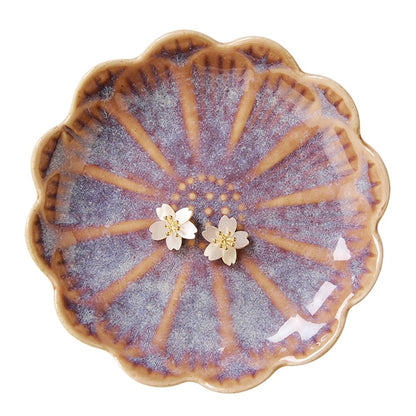 JAMEND CLXP Lotus Leaf Shape Decorative Ring Tray, Small Key Bowl, Ceramic Trinket Tray Jewelry Dish Organizing Necklace Earrings, Home Decoration for Mom Best Friend Sister, Light Green.