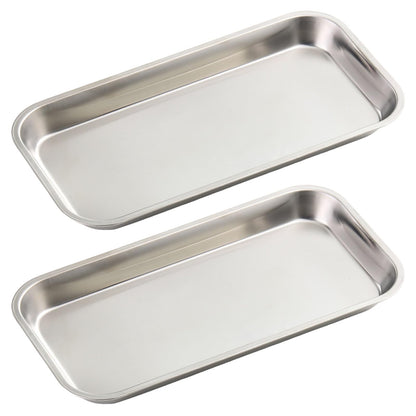 SUTOKAKA 2 Pack Pink Plastic Jewelry Tray Decorative Dish