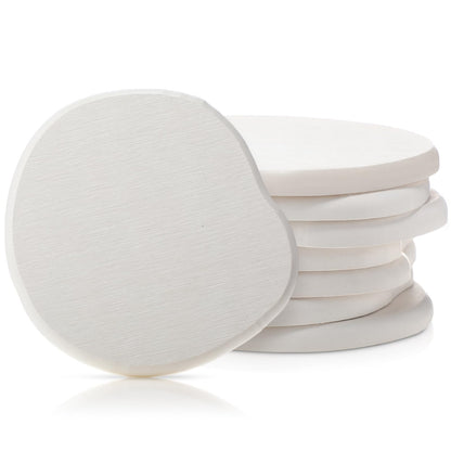 Diatomaceous Earth Coasters Set of 4，Cool Absorbent Quick-Dry Drink Coasters for Desks, Cute Modern Stone Design with Stylish Grey Aesthetic (4, Grey)
