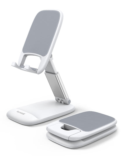Lamicall Cell Phone Stand for Desk, Height Angle Adjustable Phone Holder
