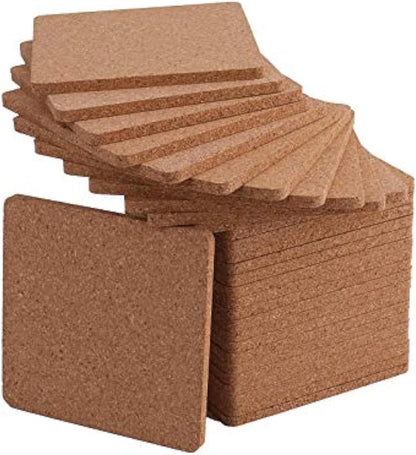 Tebery 20 Pack Cork Coasters Round, 3.9" Bar Coasters for Drinks Thick, Reusable Coaster Table Protectors for Coffee Mugs, Bulk DIY Craft Cork Circles for Home Kitchen Office, 1/5" Thick