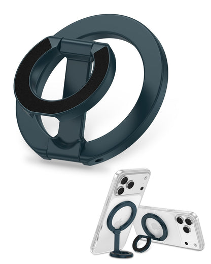 MagSafe Phone Grip Holder Dual-Sided Magnetic Finger Ring with Kickstand