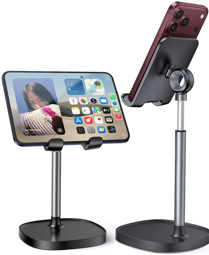 LISEN Cell Phone Stand iPhone Holder for Desk, Pink Gifts for Women Girls