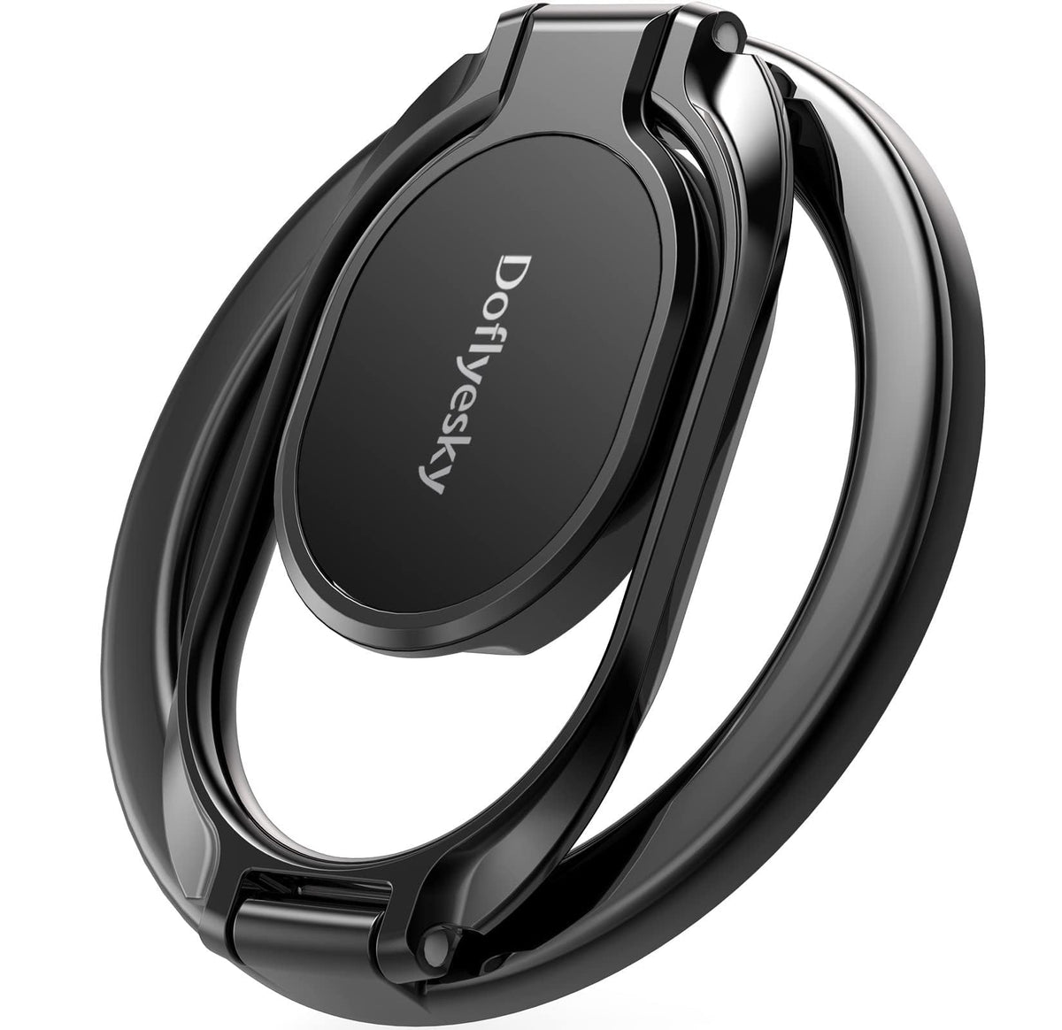 Doflyesky Magnetic Phone Ring Holder with Magsafe, Double Adjustable Gym Finger Ring Grip, Removable Phone Grip, for iPhone, iPad and Smartphones, Compatible with Magnetic Car Mount (Colorful)