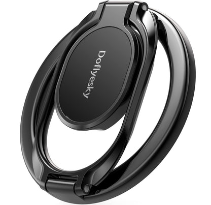 Doflyesky Magnetic Phone Ring Holder with Magsafe, Double Adjustable Gym Finger Ring Grip, Removable Phone Grip, for iPhone, iPad and Smartphones, Compatible with Magnetic Car Mount (Colorful)