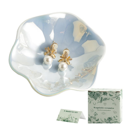 BEUNAIZER Jewelry Dish Tray, Ring Dish, Ceramic Trinket Tray, Key Bowl