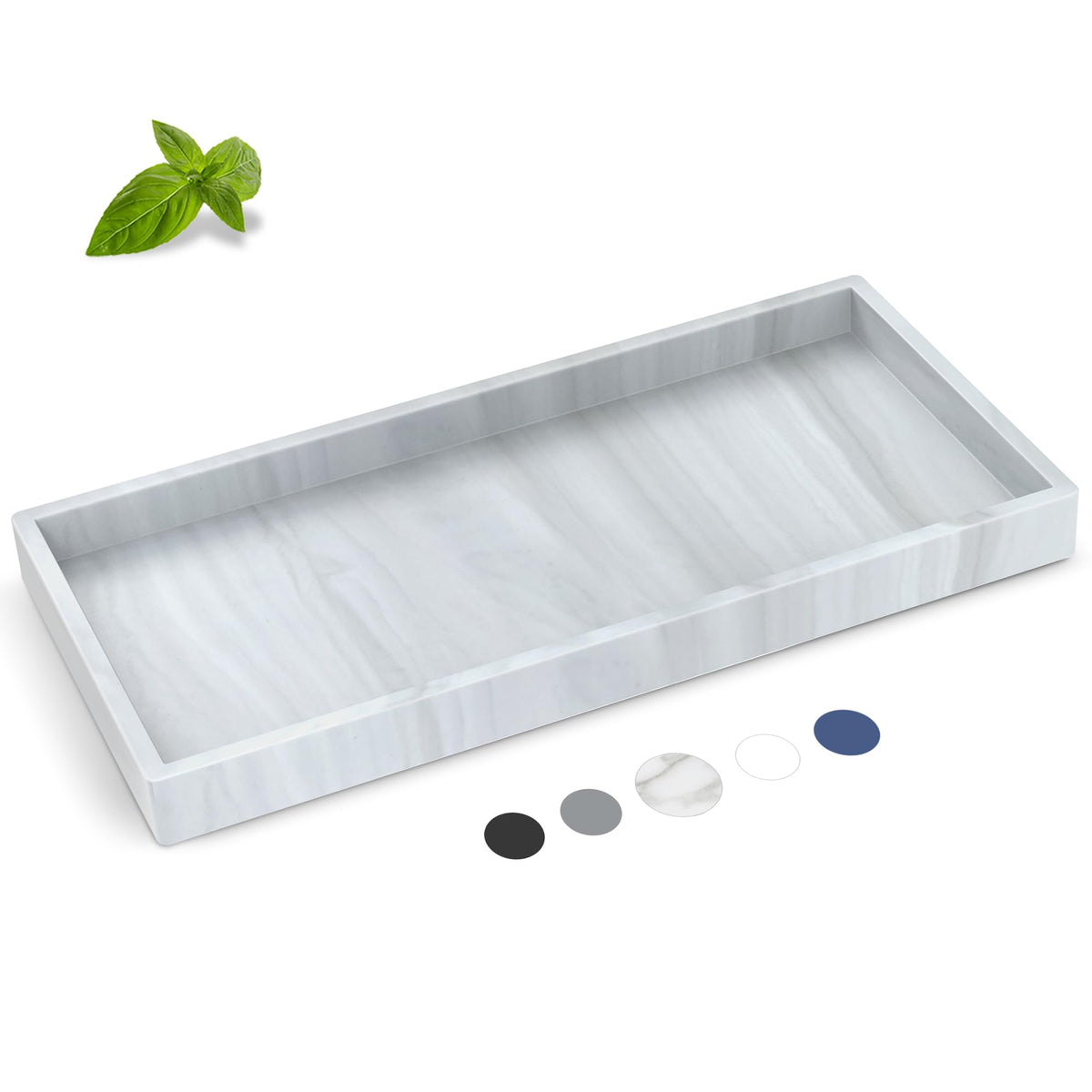 Silicone Bathroom Tray,Shatterproof Silicone Tray for Bathroom Counter