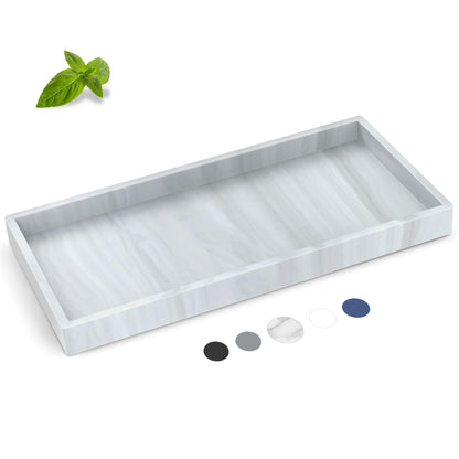 Silicone Bathroom Tray,Shatterproof Silicone Tray for Bathroom Counter