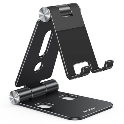OMOTON Foldable Cell Phone Stand, C4 Portable Aluminum Phone Holder