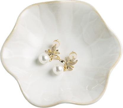 BEUNAIZER Jewelry Dish Tray, Ring Dish, Ceramic Trinket Tray, Key Bowl